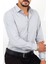 Slim Fit Açık Gri Renk Erkek Gömlek 3