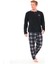 Alt Pijaması Ekose Kareli Polar Erkek Pijama Takım 1