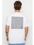 Karede Sevgi Beyaz Kısa Kollu Ön ve Arka Baskılı Erkek T-Shirt 1