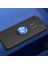 Huawei P10 Lite Kılıf Metal Yüzüklü Standlı Yumuşak Ravel Silikon Kapak 1