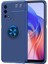 Oppo A55 4g Kılıf Metal Yüzüklü Standlı Yumuşak Ravel Silikon Kapak 1