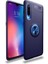 Xiaomi Mi 9 Lite Kılıf Metal Yüzüklü Standlı Yumuşak Ravel Silikon Kapak 1