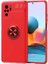 Xiaomi Redmi Note 10 Kılıf Metal Yüzüklü Standlı Yumuşak Ravel Silikon Kapak 1