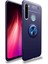 Xiaomi Redmi Note 8 Kılıf Metal Yüzüklü Standlı Yumuşak Ravel Silikon Kapak 1