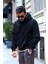 Bd Oversize Hoodie Kanguru Cepli Sweatshirt Siyah 3