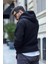 Bd Oversize Hoodie Kanguru Cepli Sweatshirt Siyah 4