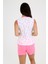 Kalp Desenli, Pembe Şortlu, Kolsuz Pijama Takımı 5