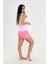 Kalp Desenli, Pembe Şortlu, Kolsuz Pijama Takımı 3