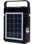 NS-2730LS Solar Güneş Panelli Radyolu Bluetooth Hoparlör Torç LED Fenerli Kamp Lambası 2xampul 1