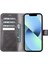 Apple iPhone 13 Pro Max Uyumlu Deri Cüzdanlı Kılıf VS4EF Gri 3