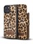 Apple iPhone 14 Uyumlu Deri Cüzdanlı Kılıf Mwwn Leo1 Leopar 1