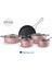 Mastermaid Biodiamond 9 Parça Tencere Seti Pink 1
