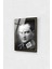 Mustafa Kemal Atatürk Siyah Beyaz Üniformalı Cam Tablo 10 Kasım Atatürk Tablo Ofis Dekor 1
