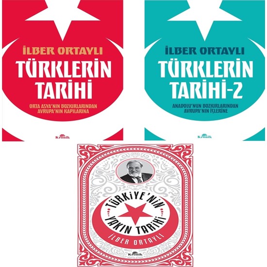 Kronik Kitap Ilber Ortaylı 3lü Set Türklerin Tarihi 1 2 Kitabı 2746