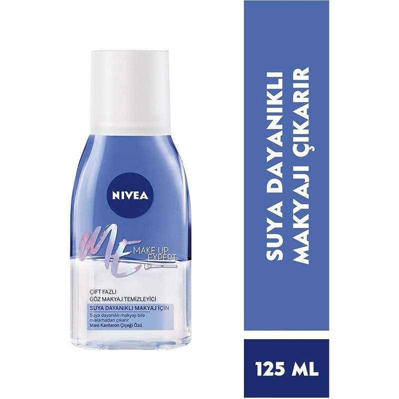 Nivea Göz Makyaj Temizleyicisi Çift Etkili Formül 125 ml Hassas Gözler İçin