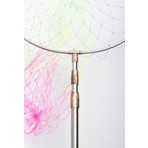 Powerex Paslanmaz Çelik Krom Geniş Göz Misina 50CM.ÇAP,190CM Sap,lüks Kepçe