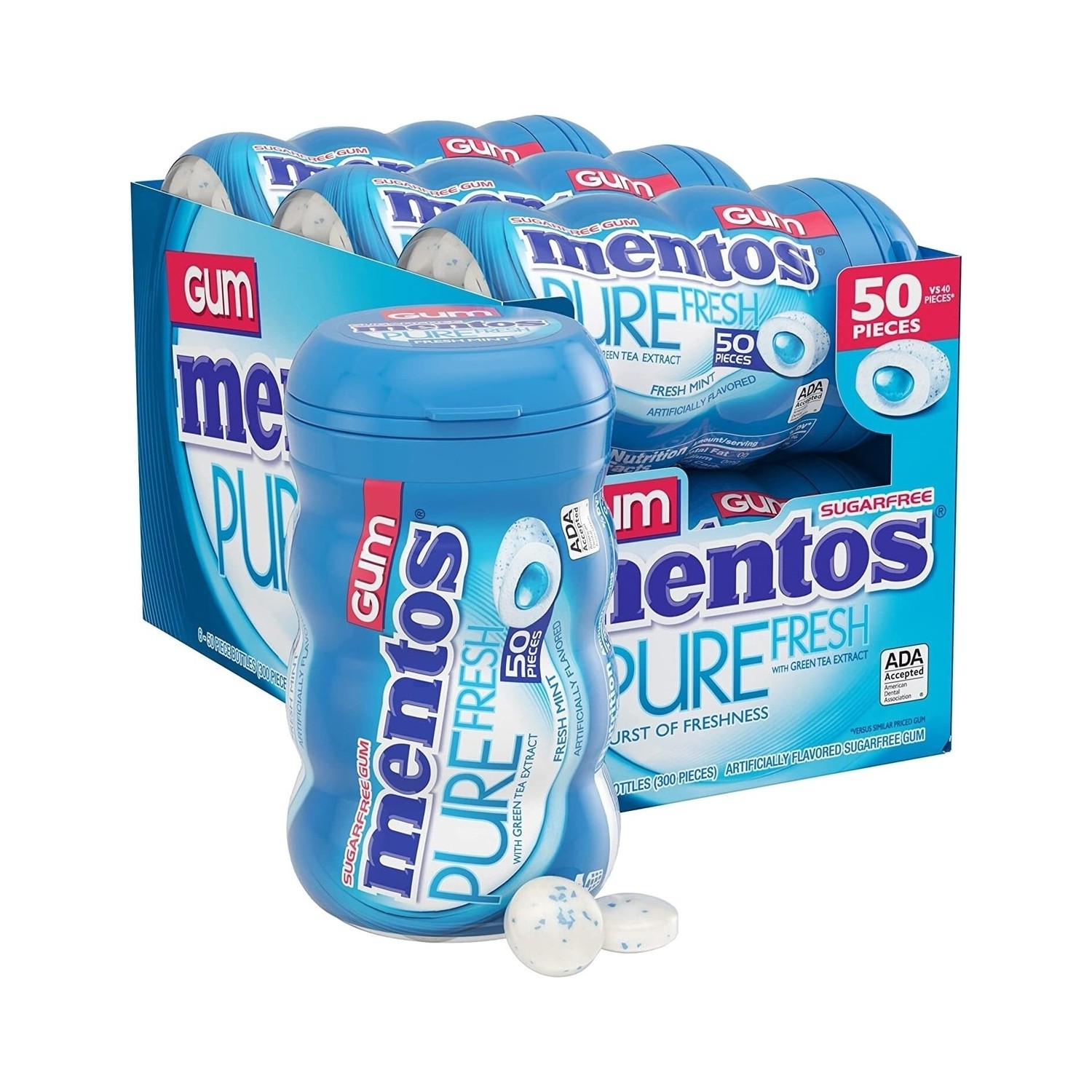 Mentos Pure Fresh Nane Aromalı Draje Sakız 12 x 30 gr Fiyatı