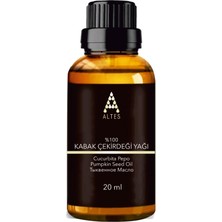 Altes %100 Saf Kabak Çekirdek Yağı / Pumpkin Seed Oil / Soğuk Sıkım 20ML