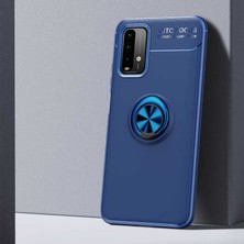 Kip GSM Xiaomi Redmi 9t Kılıf Metal Yüzüklü Standlı Yumuşak Ravel Silikon Kapak