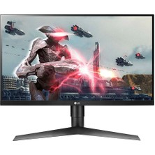 Lg 27GL63T-B.APD, 27'' Ultragear, 1ms(mbr), 144 Hz , Hdr 10, G-Sync Pivot Oyuncu Monitörü, Siyah