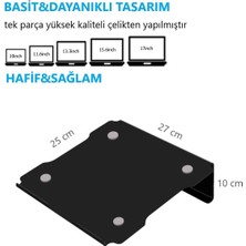 Notebook Standı Laptop Desteği Yükseltici Soğutucu Altlık-Metal