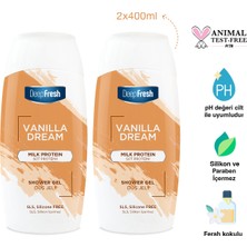 Deep Fresh Vanilla Dream Duş Jeli Süt Proteini 400 ml 2 Adet