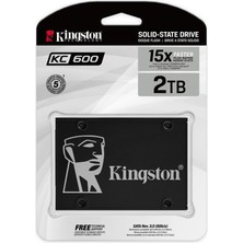 Kingston Kc600 2TB Skc600-2048G 550MB 520MB Sata SSD