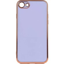 Kip GSM Apple iPhone Se 2020 Kılıf Parlak Kenarlı  Kamera Korumalı Bark Kapak