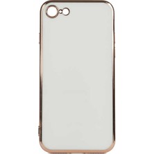 Kip GSM Apple iPhone Se 2020 Kılıf Parlak Kenarlı  Kamera Korumalı Bark Kapak