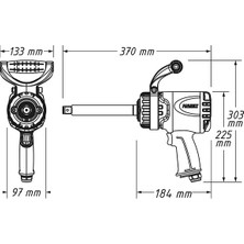 Hazet 9013 Lgtt 3800 N.m 3/4" Hazet Havalı Sıkma Sökme Tabancası