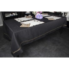 Mikasa Moor Ella Siyah 180 x 280 cm Masa Örtüsü