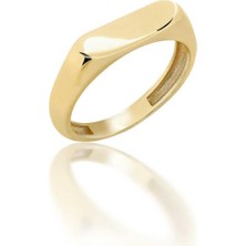 By Golden House Elips Şövalye Yüzük