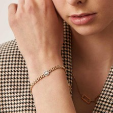 By Golden House Nirvana Line Baget Pırlanta Bileklik