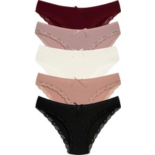 New Lilla 1901 Kaşkorse Dantel Paça Bikini Külot Paketi