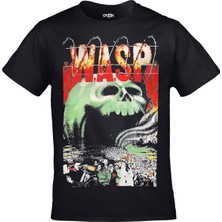 Orijin Tekstil W.a.s.p. - The Headless Children Wasp Unisex Baskılı Siyah Tshirt