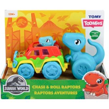 Tomy 73251 - Jurassic World Dino ve Renkli Araç - Toomies +12 Ay