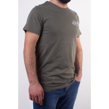 Kinetix SN-747 Amari Haki Günlük Erkek Bisiklet Yaka Tişört