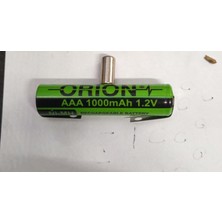 Orion 1000 MAH Aaa Ince Şarjlıtraş Makinesi Pili 1,2V 1000MAH Puntolu