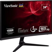 Viewsonic VX2418C 23.6" 1ms 165hz 2X HDMI DP Freesync Premium Curve Gaming Monitör