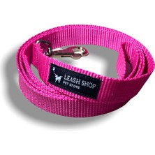 Leash Shop Fuşya Sevk-Gezdirme Tasma Kayışı Eni 2,5 cm Boy 140 cm