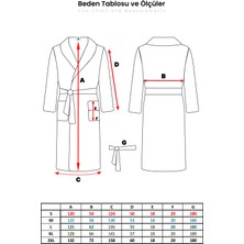 Abaca Kimono Bornoz / Japon Kanji Lucky Siyah Renk Nakış Işlemeli
