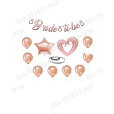 Bal10 Dünyası Brıde To Be Bekarlığa Veda Partisi Rose Gold Set