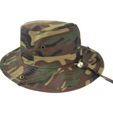 Parla Fötr Şapka Katlanabilir Çıtçıtlı Unisex 56-58 cm Kamuflaj