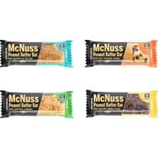 Mcnuss Şeker İlavesiz Yer Fıstık Barı Tanışma Paketi 12 x 40 gr