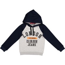 Lee Cooper Mano Erkek Çocuk Kapüşonlu Sweatshirt Lacivert