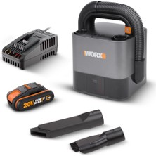 Worx WX030 20VOLT 2.0AH. 30W/10KPA Li-Ion Flexi Esnek Hortumlu Profesyonel Kompakt Şarjlı Süpürge