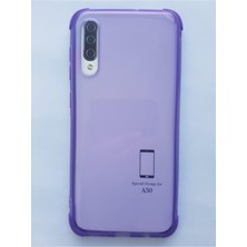 Sepetegelsin Samsung Galaxy A30S/A50 Darbe Emicili Renkli Şeffaf Kılıf