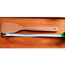 AhşapMadeni  Tahta Spatula 3 Parça Set 30CM Mutfak Yemek Gereçleri Spatula