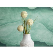 English Home Grass Bush Tek Dal Yapay Çiçek Krem