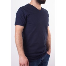 Twister Jeans 1827 Lacivert V  Yaka Erkek T-Shirt